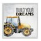 Stupell Industries Build Your Dreams Phrase Framed Giclee Wall Art Design by Kim Allen